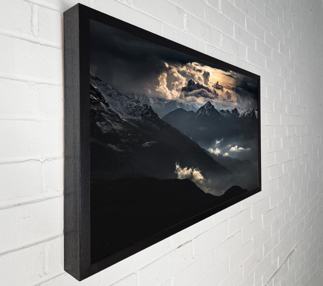 A Canvas Print of Gray Mountain Peaks Canvas Wall Art