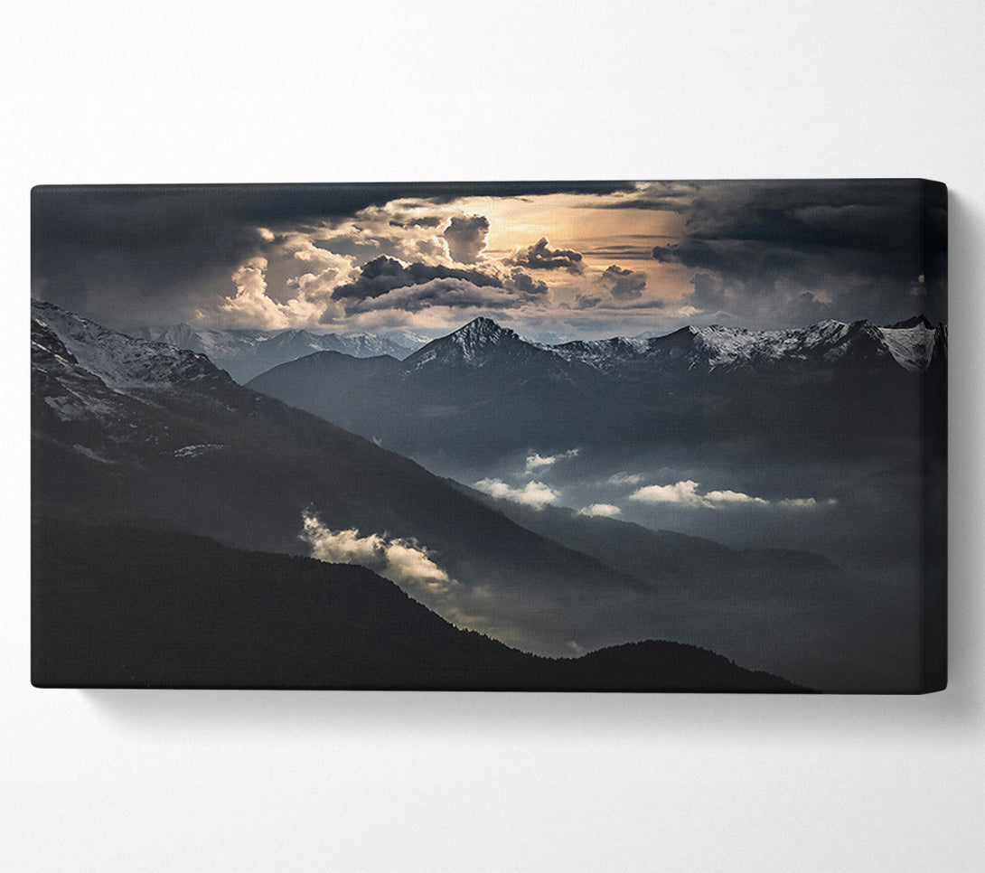  A Canvas Print of Gray Mountain Peaks Canvas Wall Art
