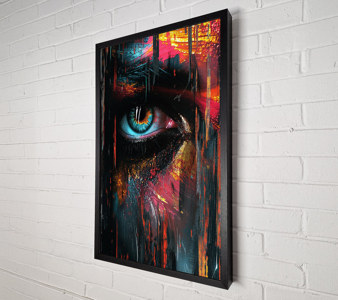  A Canvas Print of Electric Face Canvas Wall Art