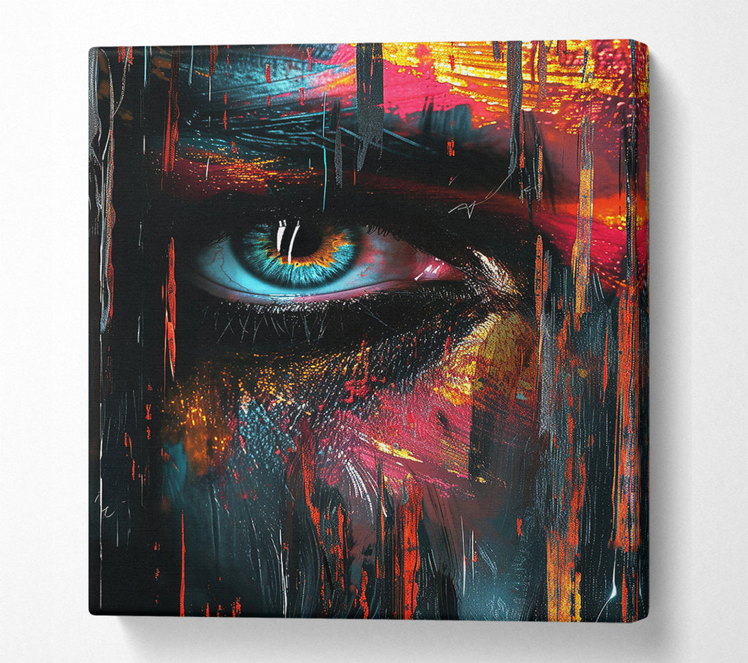  A Canvas Print of Electric Face Canvas Wall Art