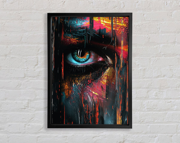 Electric Face Framed Print