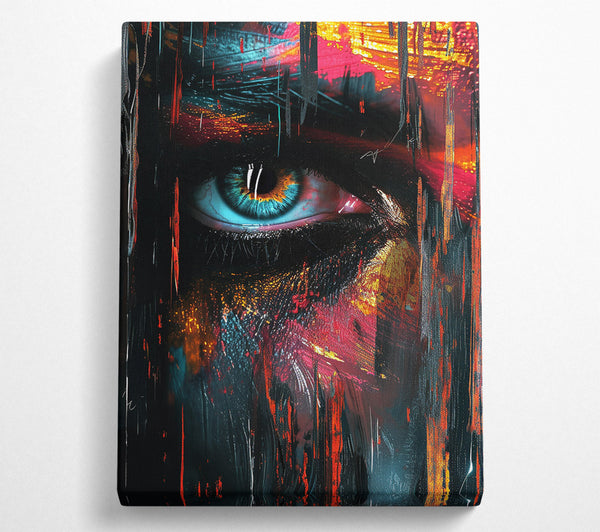  A Canvas Print of Electric Face Canvas Wall Art