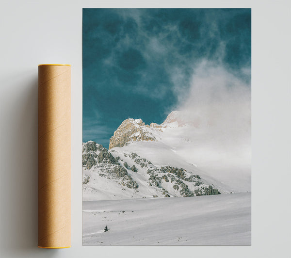Teal Sky Summit Giclee Print
