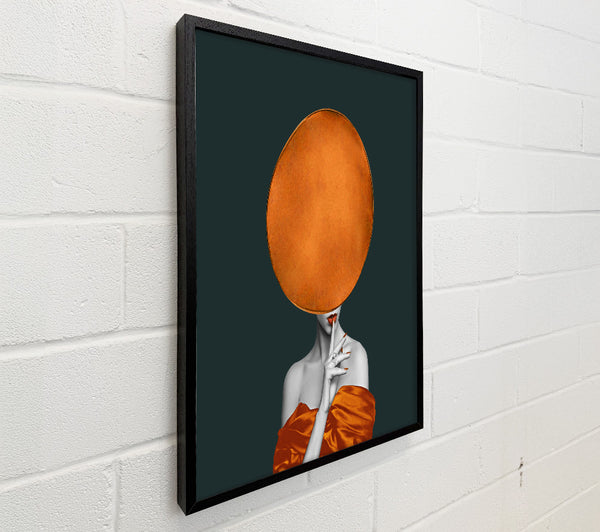 Elegant Lady In Orange Hat