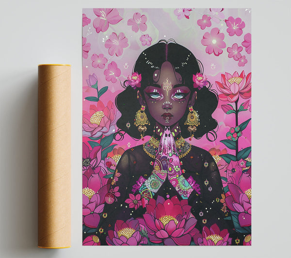 Pink Lotus Serenity Giclee Print