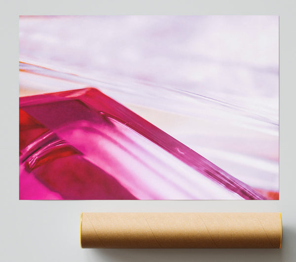 Magenta Glass Reflection Print