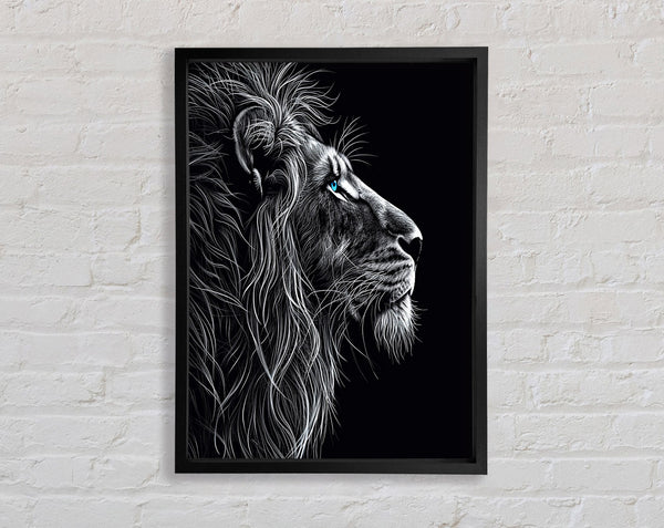 Elegant Lion Framed Print