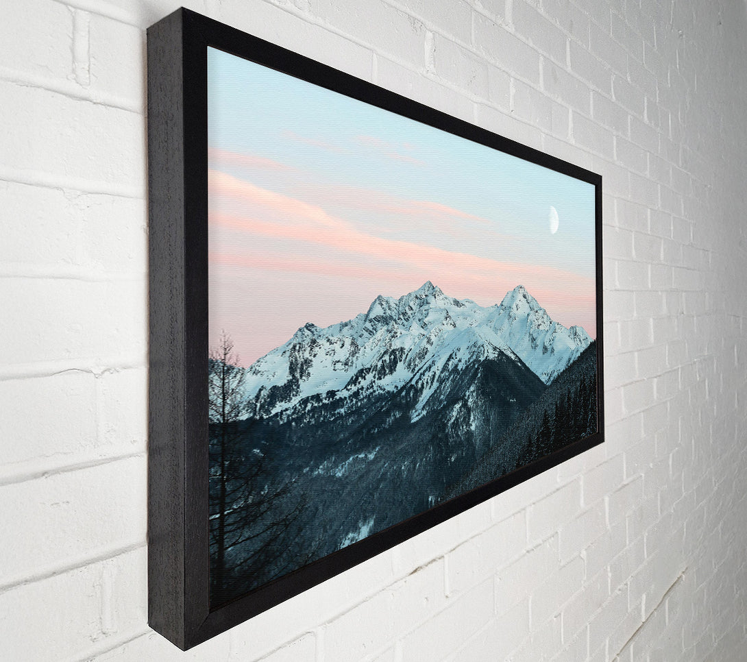  A Canvas Print of Pink Sky Peaks Canvas Print
