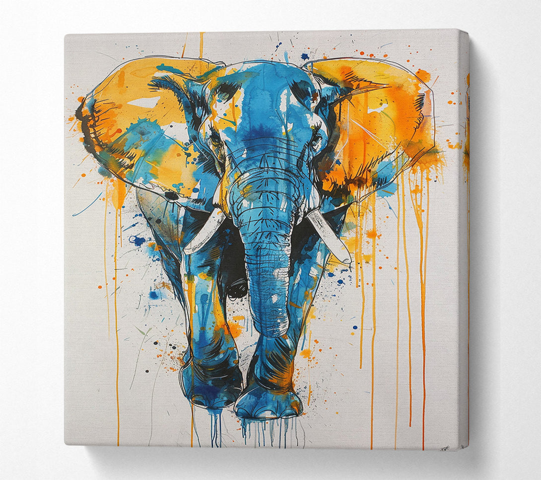  A Canvas Print of Elephant Drip Canvas Art