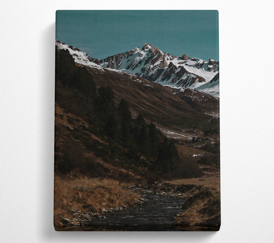  A Canvas Print of Blue Mountain Stream Canvas Wall Art
