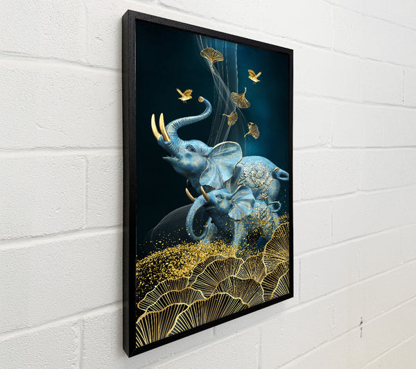 Elephant Gold Leaves