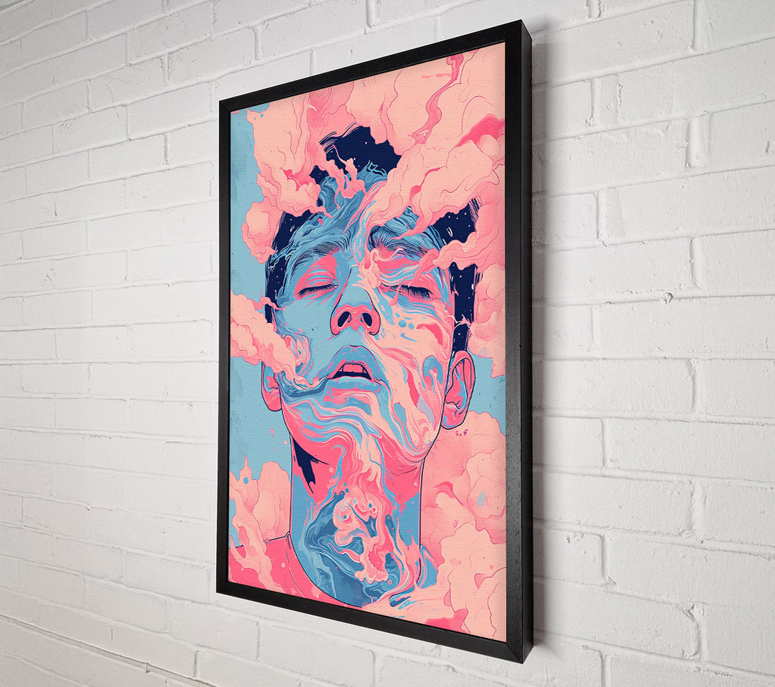  A Canvas Print of Pink Swirling Dreams Canvas Print