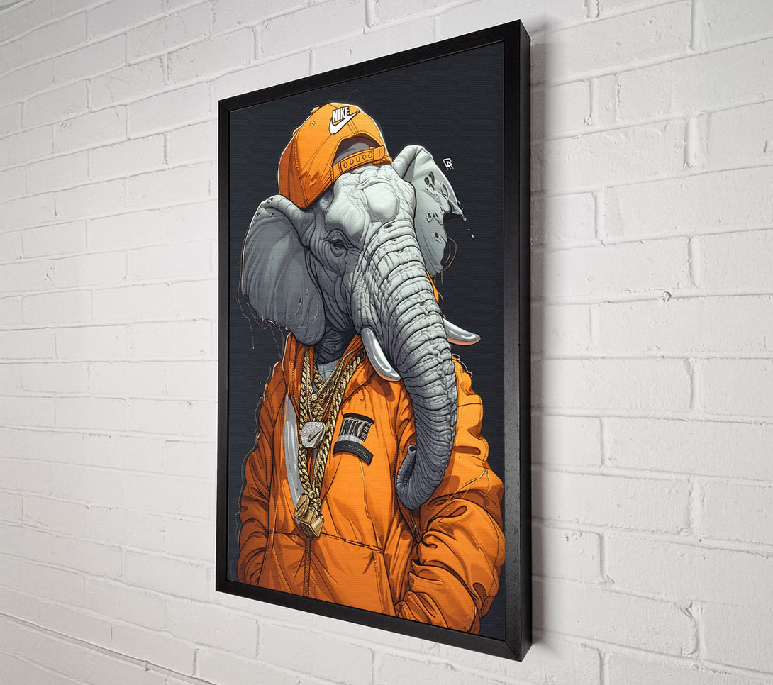  A Canvas Print of Elephant Hat Canvas Print