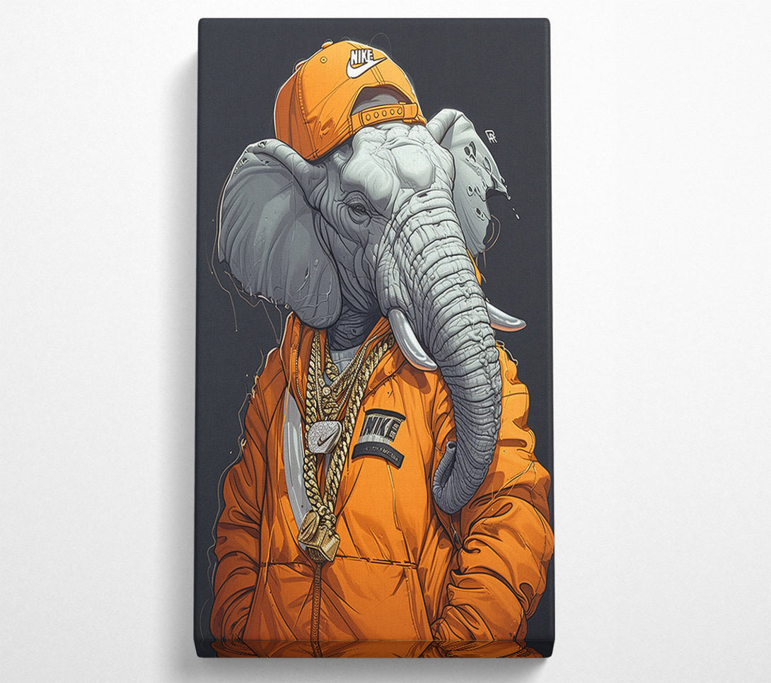  A Canvas Print of Elephant Hat Canvas Print