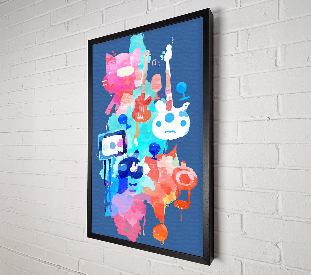  A Canvas Print of Blue Mood Music Canvas Wall Art