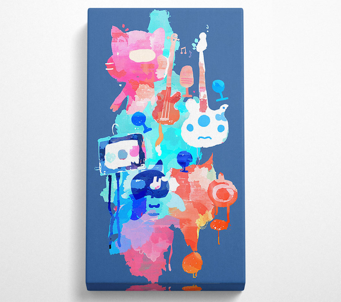  A Canvas Print of Blue Mood Music Canvas Wall Art