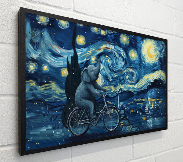 Elephant Van Gogh Night Sky