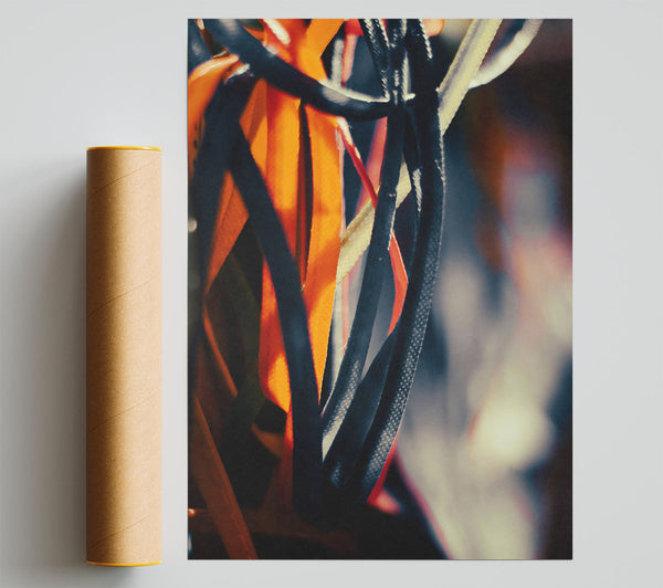 Orange String Symphony Giclee Print