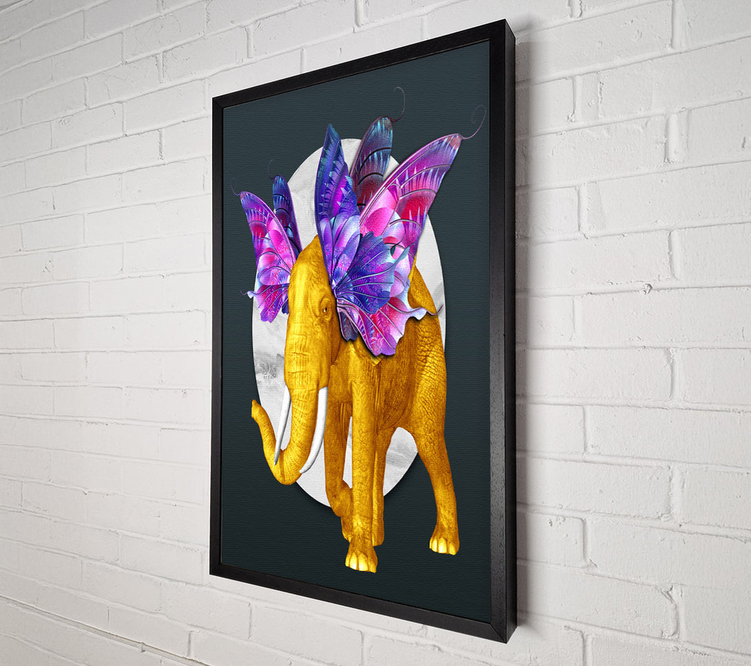  A Canvas Print of Elephant With Wings Canvas Print