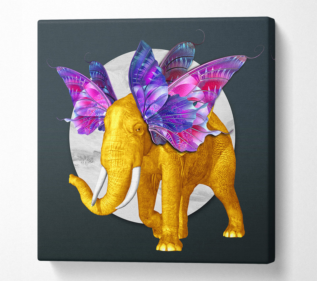  A Canvas Print of Elephant With Wings Canvas Print