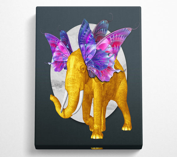  A Canvas Print of Elephant With Wings Canvas Print