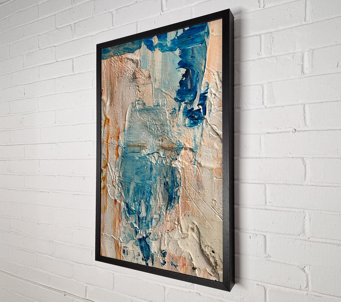  A Canvas Print of Azure And Golden Hues. Canvas Art