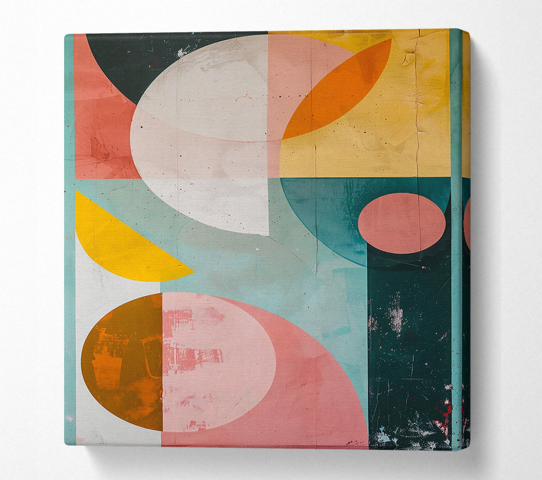  A Canvas Print of Dusty Rose Abstract Canvas Art