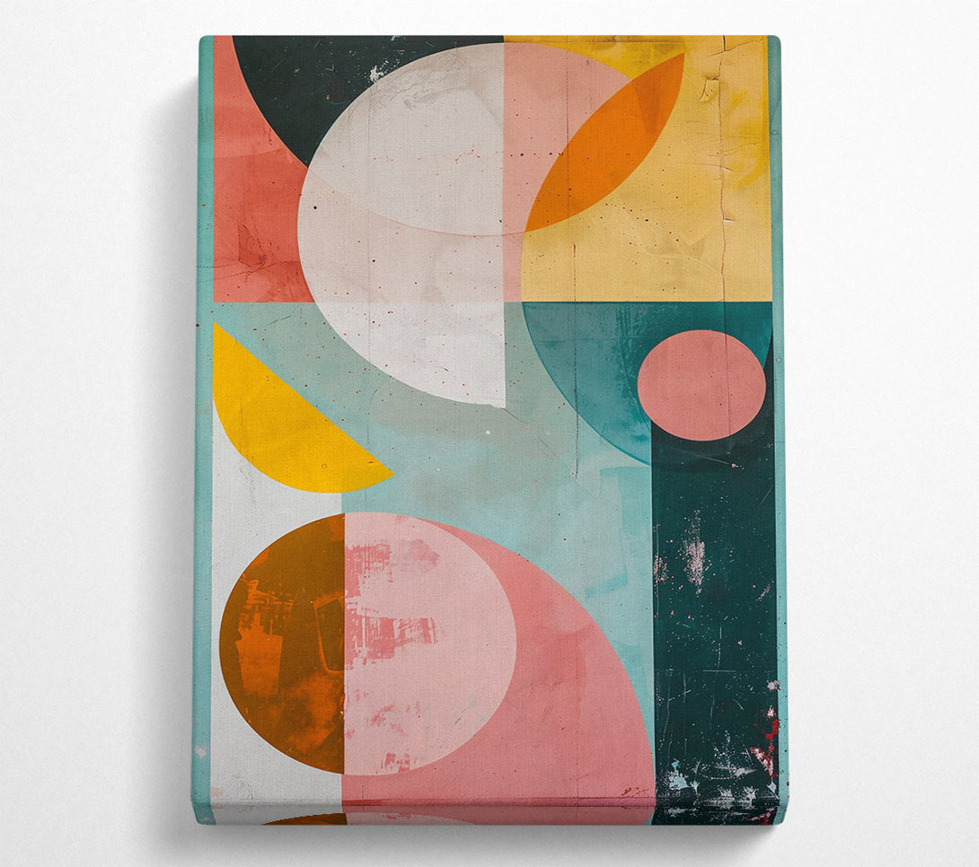  A Canvas Print of Dusty Rose Abstract Canvas Art
