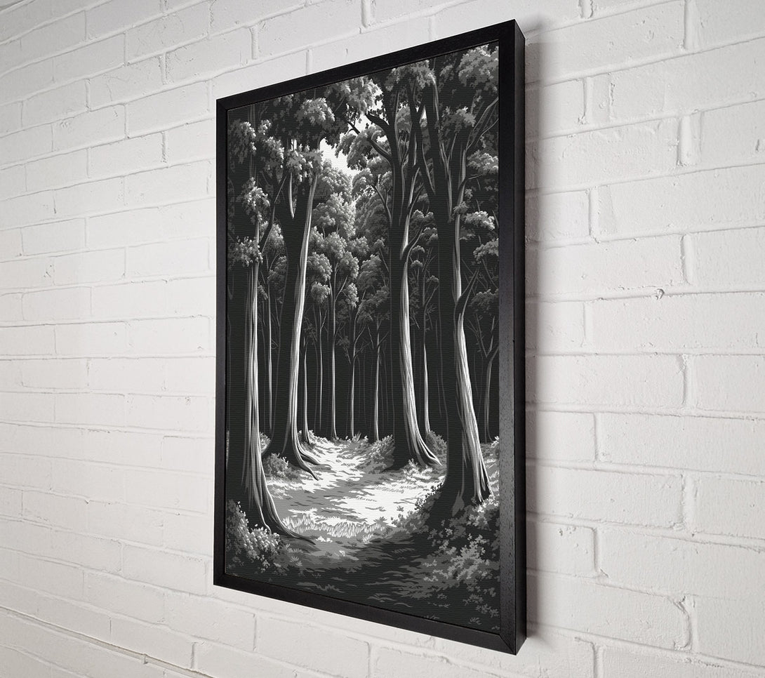  A Canvas Print of Empty Forest Canvas Wall Art