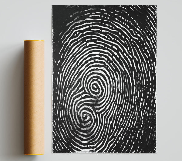 Black Swirling Patterns Giclee Print