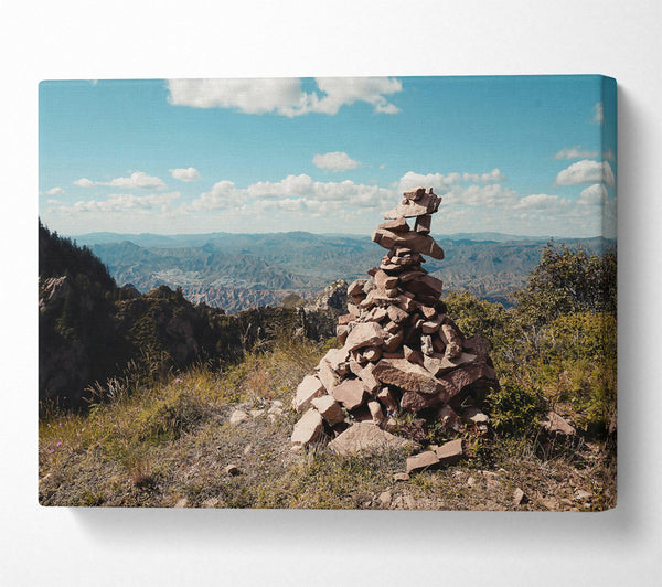  A Canvas Print of Brown Mountain Cairn Canvas Wall Art