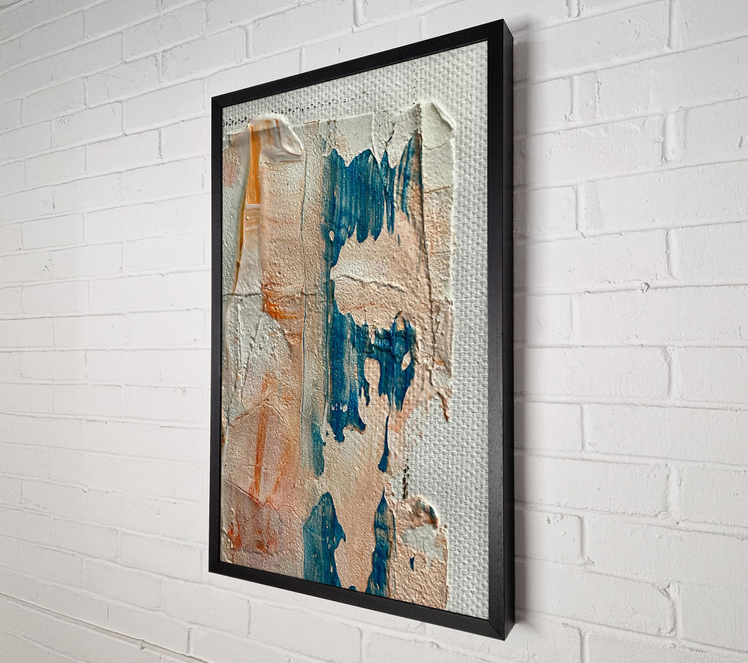  A Canvas Print of Teal Abstract Form Canvas Wall Art