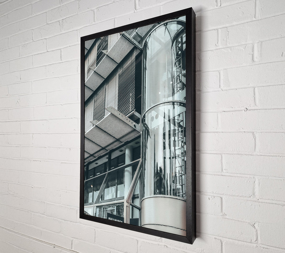  A Canvas Print of Steel And Glass Reflections Canvas Art