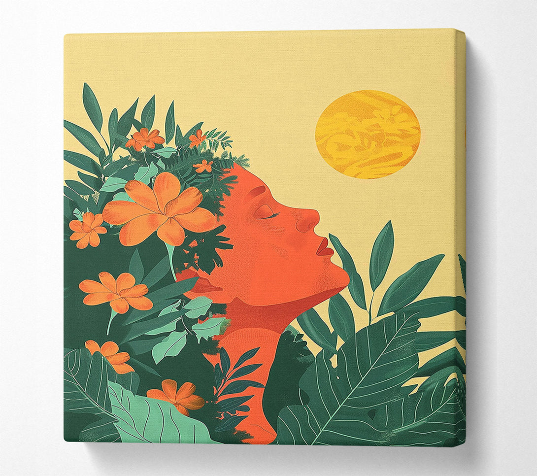  A Canvas Print of Enjoy The Sun Canvas Print