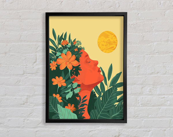 Enjoy The Sun Framed Print