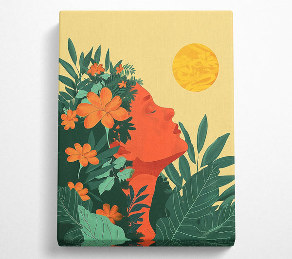  A Canvas Print of Enjoy The Sun Canvas Print