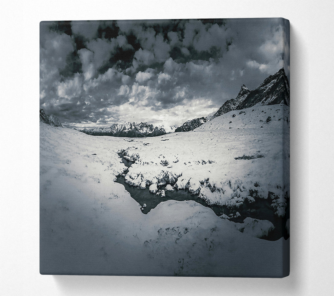  A Canvas Print of White Mountain Stream Canvas Art