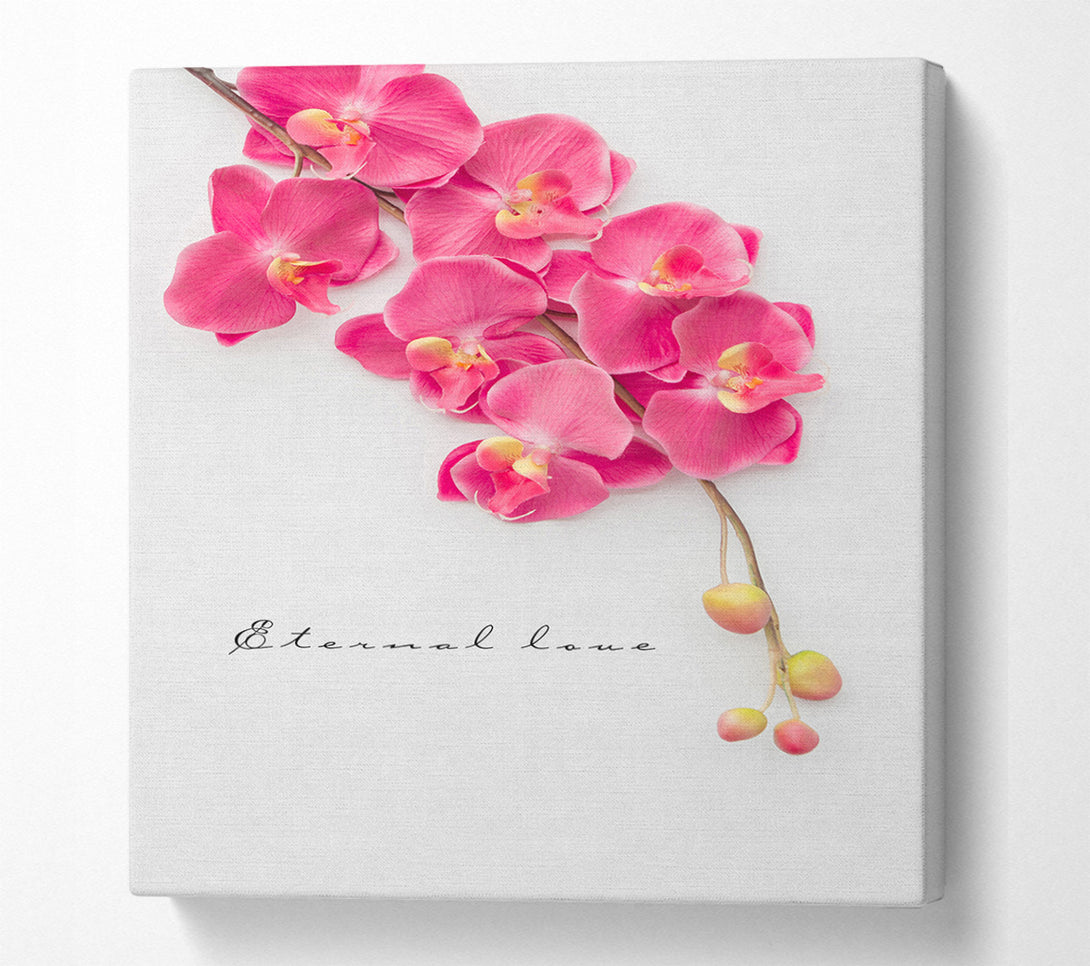  A Canvas Print of Eternal Love Flowers Canvas Art