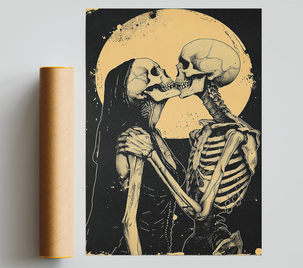 Golden Bone Embrace Giclee Print