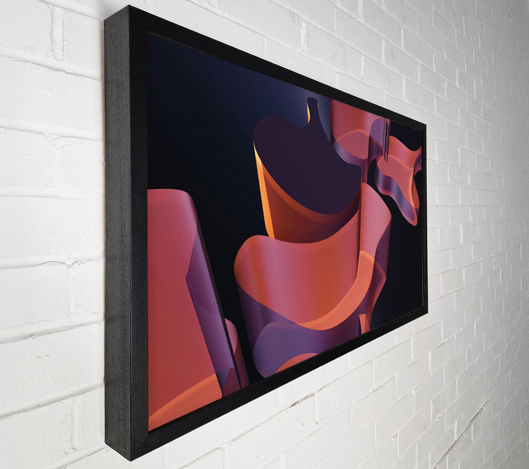  A Canvas Print of Rose-Tinted Abstract Forms Canvas Art