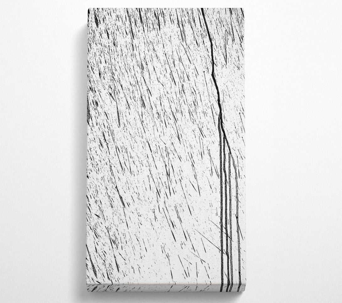  A Canvas Print of White Ink Drips Canvas Art