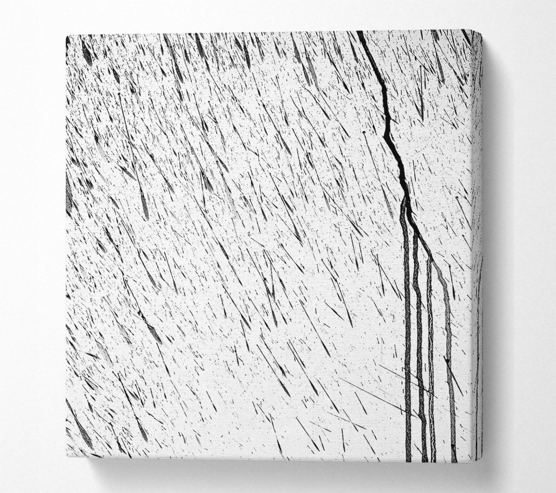  A Canvas Print of White Ink Drips Canvas Art