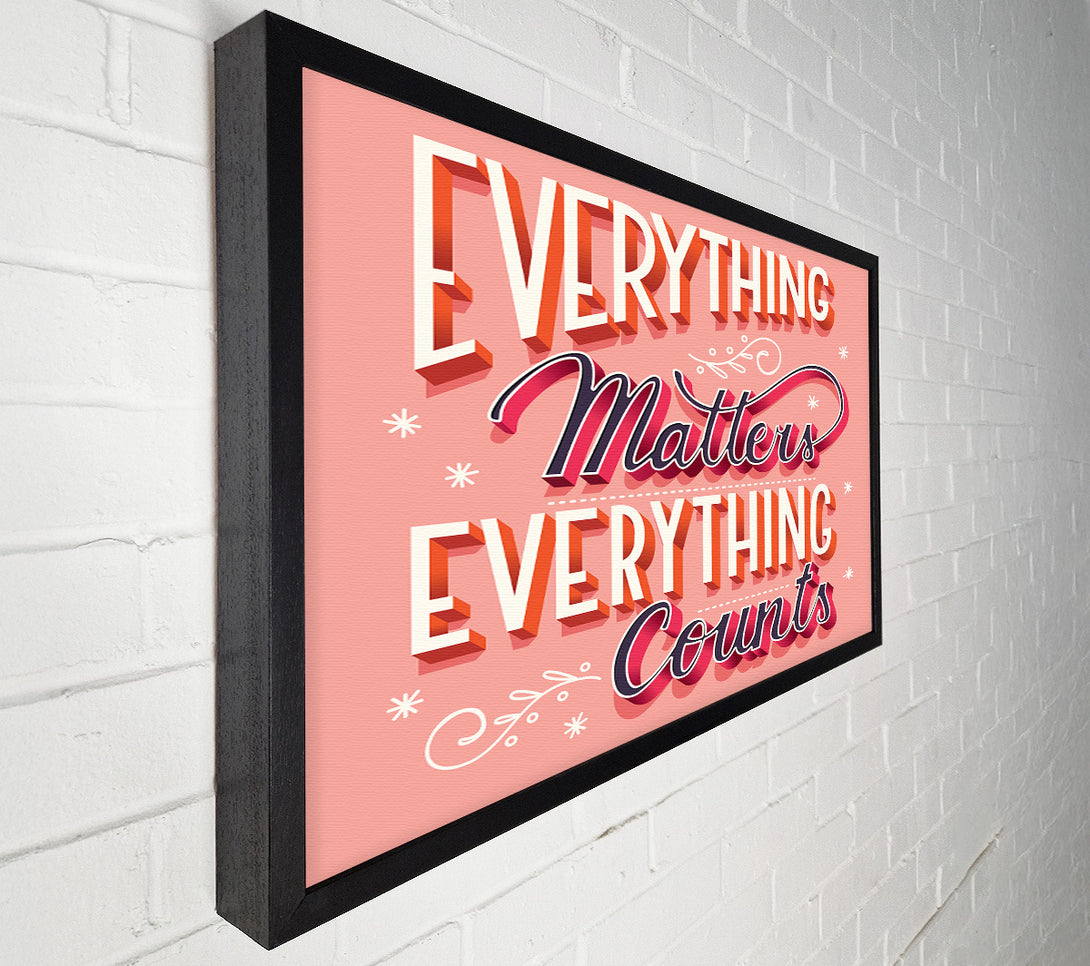  A Canvas Print of Everything Matters Canvas Art