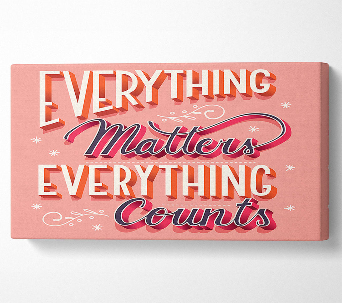  A Canvas Print of Everything Matters Canvas Art
