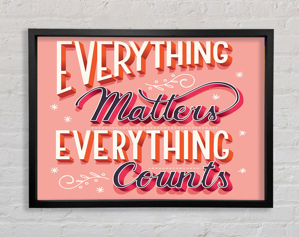 Everything Matters Framed Print