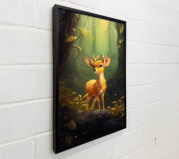 Golden Fawn In The Woods