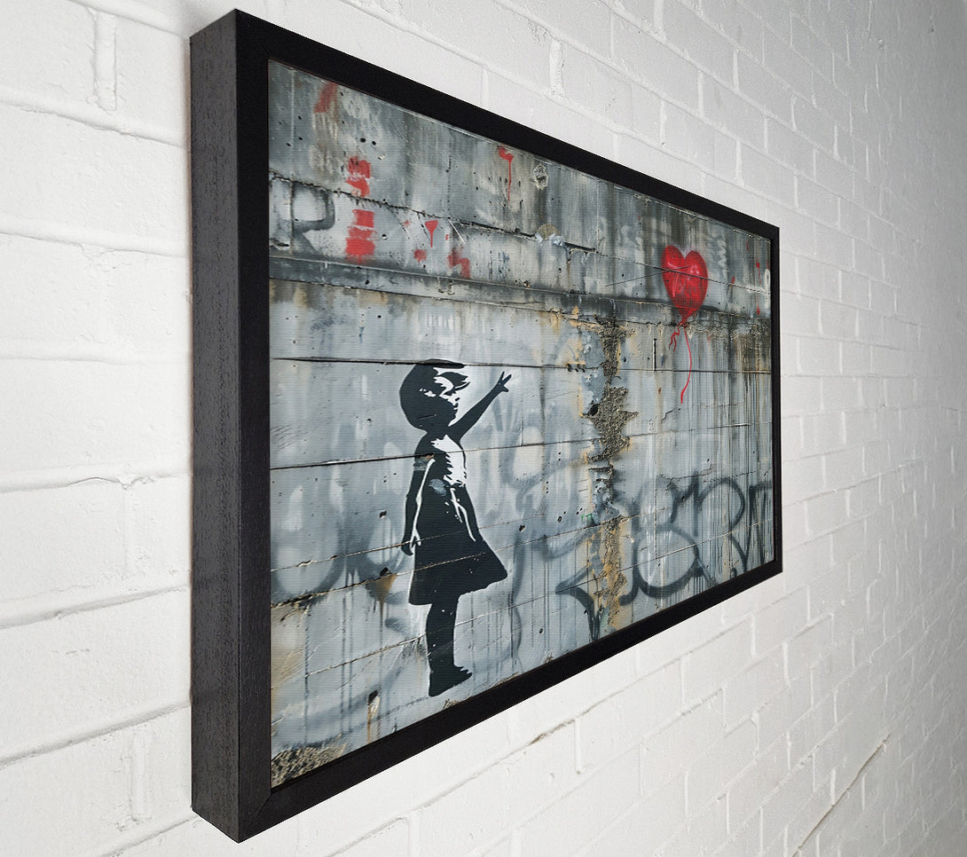  A Canvas Print of Red Heart'S Flight Canvas Wall Art