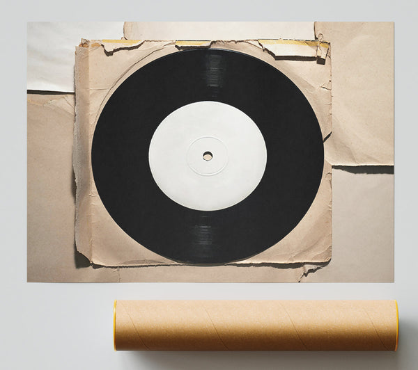 Black Vinyl Silence Poster