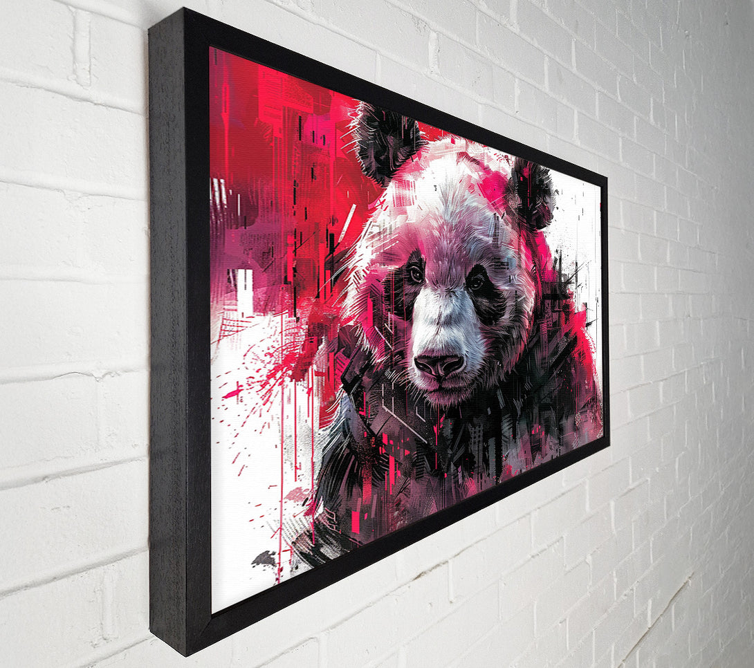  A Canvas Print of Expressionist Panda Canvas Print