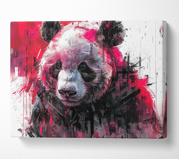  A Canvas Print of Expressionist Panda Canvas Print